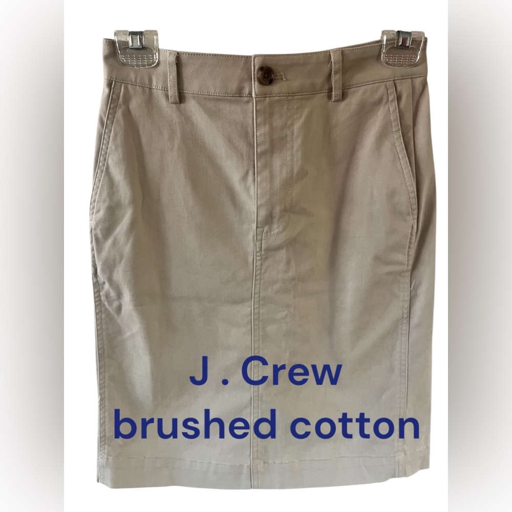 😎 J. Crew brushed cotton skirt